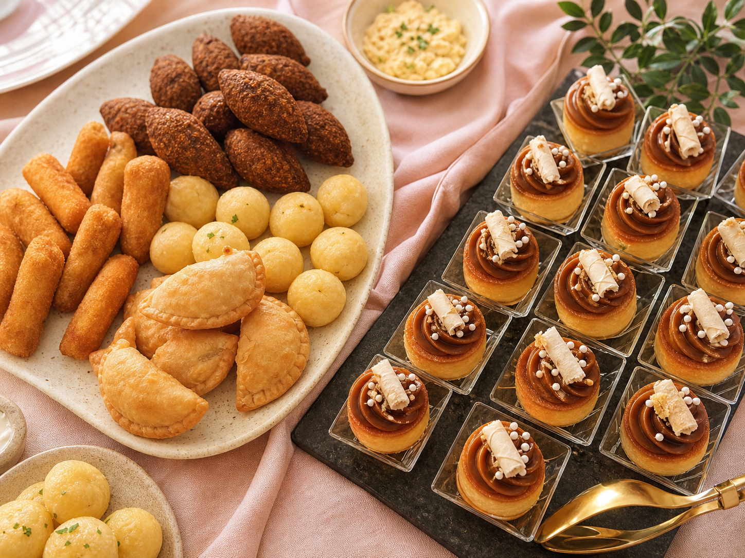 Picadera y mini postres de Karol’s Bakery